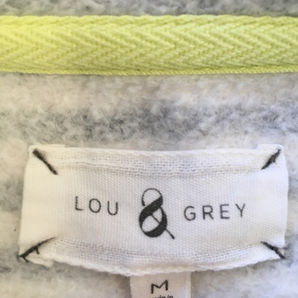 Lou & Grey Striped Blouson Sleeve Hoodie - Picture 6 of 7